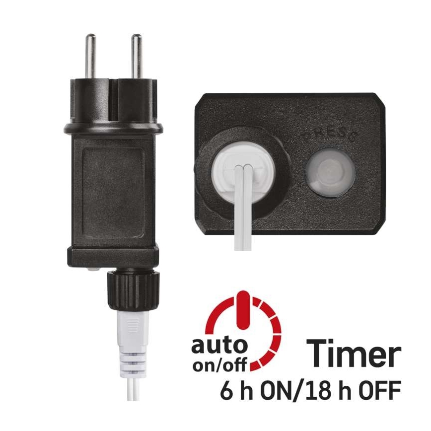 LED Kerst buitenketting 40xLED/9m IP44 warm wit