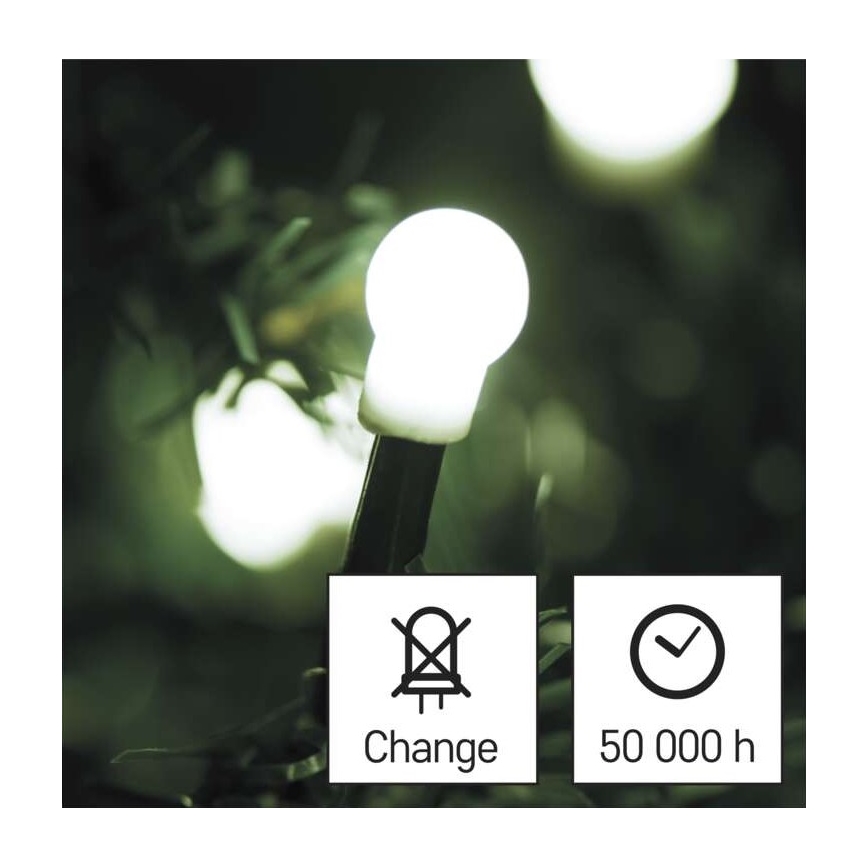 LED Kerst buitenketting 480xLED/53m IP44 koel wit