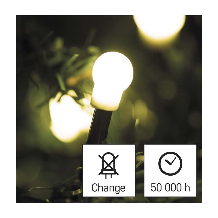 LED Kerst buitenketting 480xLED/53m IP44 warm wit