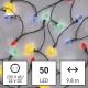 LED Kerst buitenketting 50xLED/8 standen 14,8m IP44 multicolor