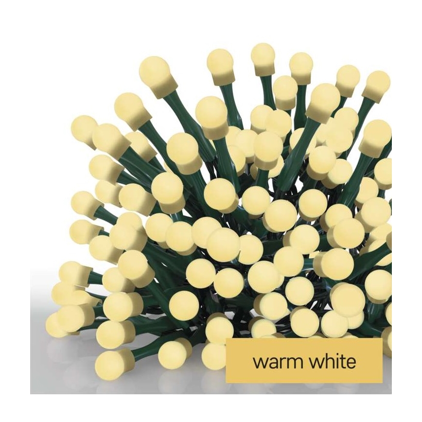 LED Kerst buitenketting 80xLED/13m IP44 warm wit