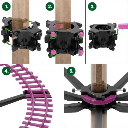 LED Kerst Decoratie 10xLED/4xAA trein