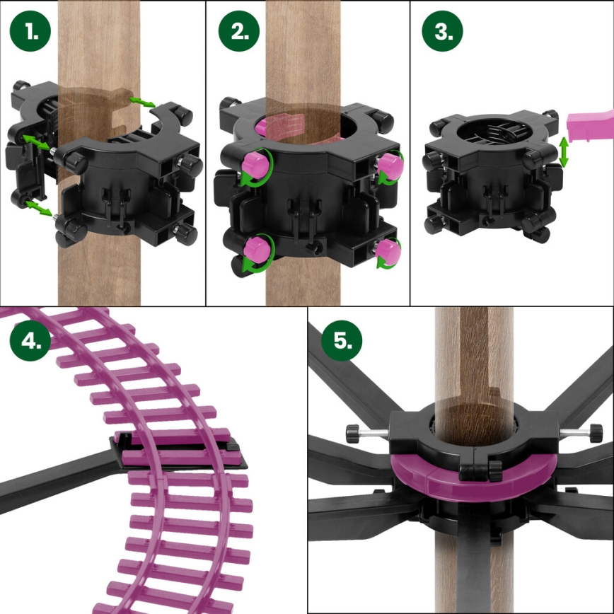 LED Kerst Decoratie 10xLED/4xAA trein