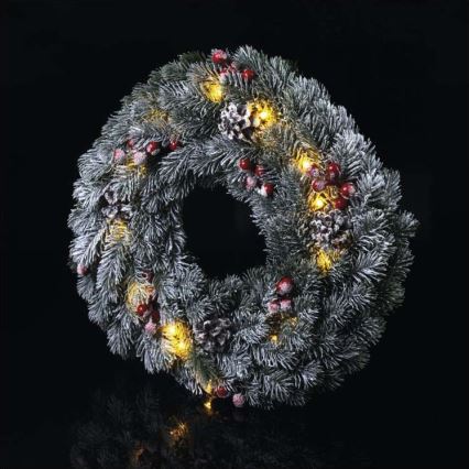 LED Kerst Decoratie 20xLED/2xAA d. 38 cm