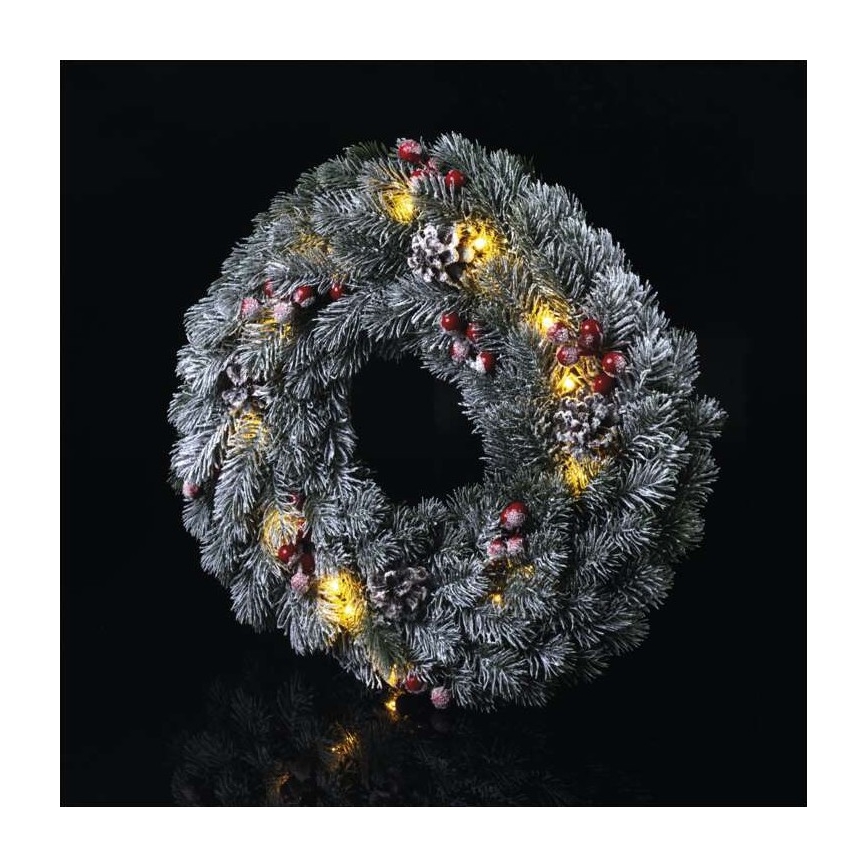 LED Kerst Decoratie 20xLED/2xAA d. 38 cm