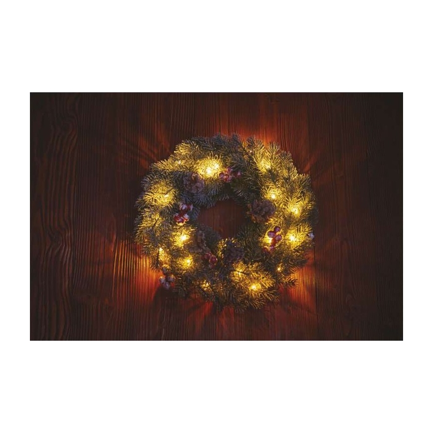 LED Kerst Decoratie 20xLED/2xAA d. 38 cm