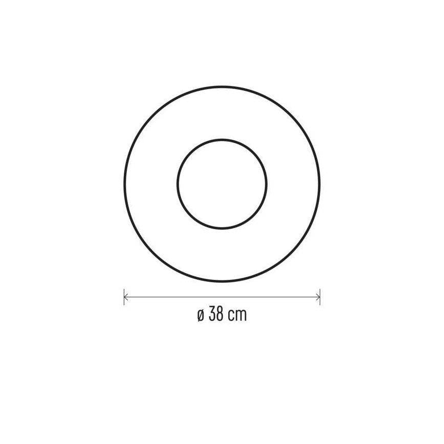 LED Kerst Decoratie 20xLED/2xAA d. 38 cm