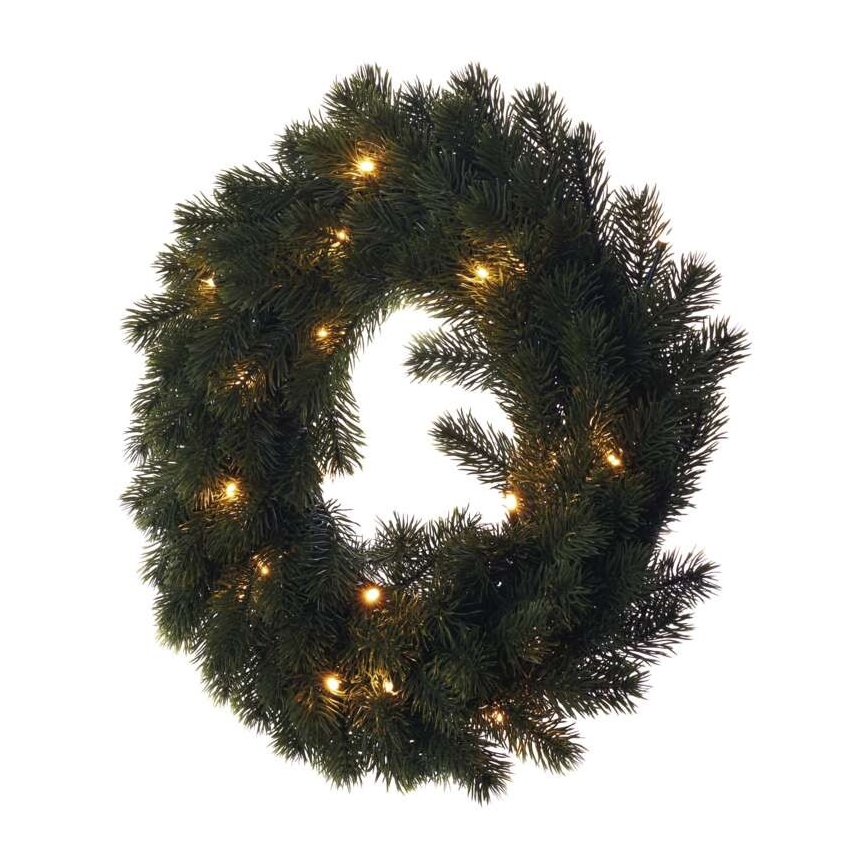 LED Kerst Decoratie 20xLED/2xAA d. 40 cm