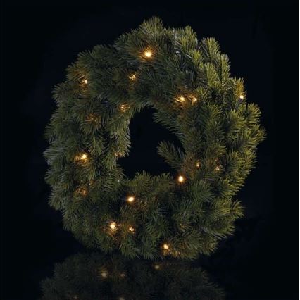 LED Kerst Decoratie 20xLED/2xAA d. 40 cm