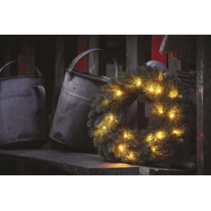 LED Kerst Decoratie 20xLED/2xAA d. 40 cm