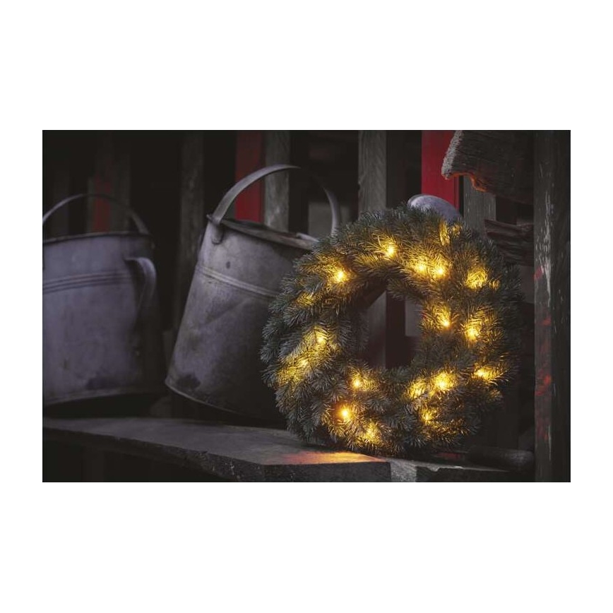 LED Kerst Decoratie 20xLED/2xAA d. 40 cm