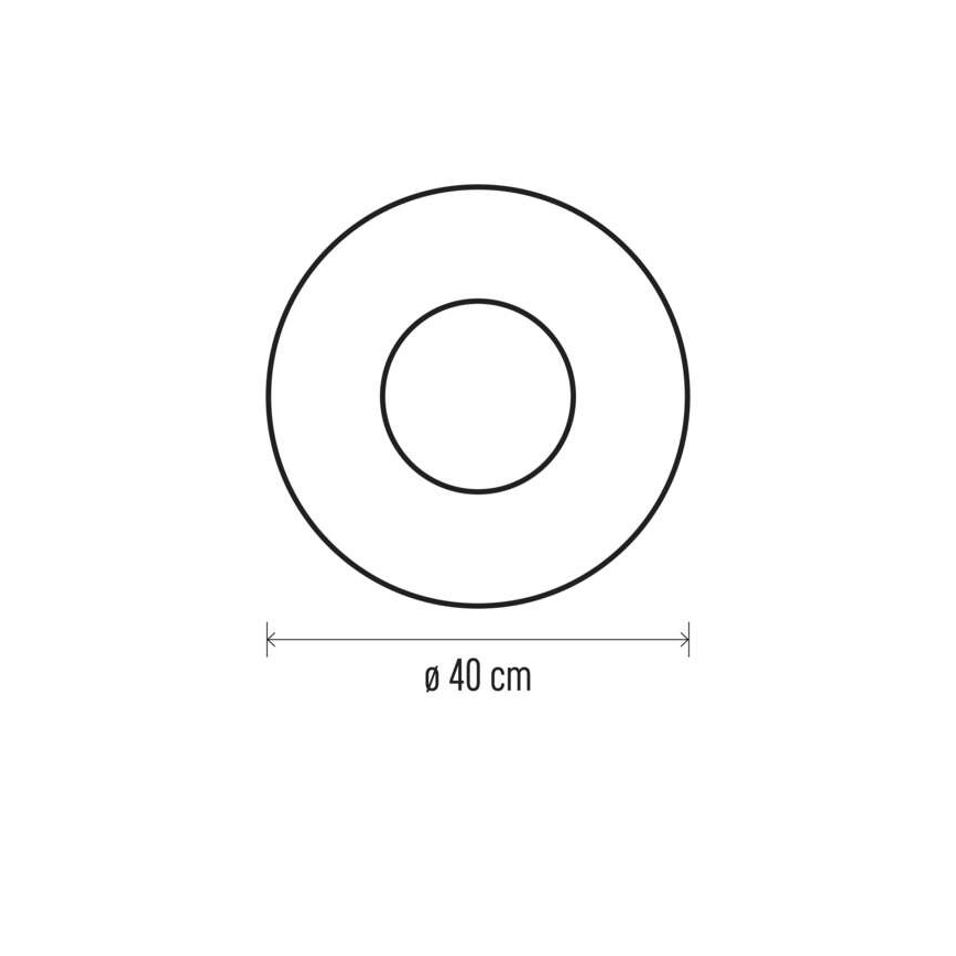 LED Kerst Decoratie 20xLED/2xAA d. 40 cm