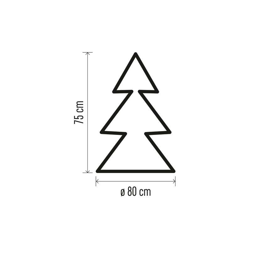 LED Kerst Decoratie 40xLED/3xAA