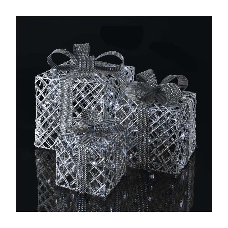LED Kerst Decoratie 72xLED/1,35W/230V zilver