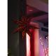 LED Kerst Decoratie LED/3xAA ster rood