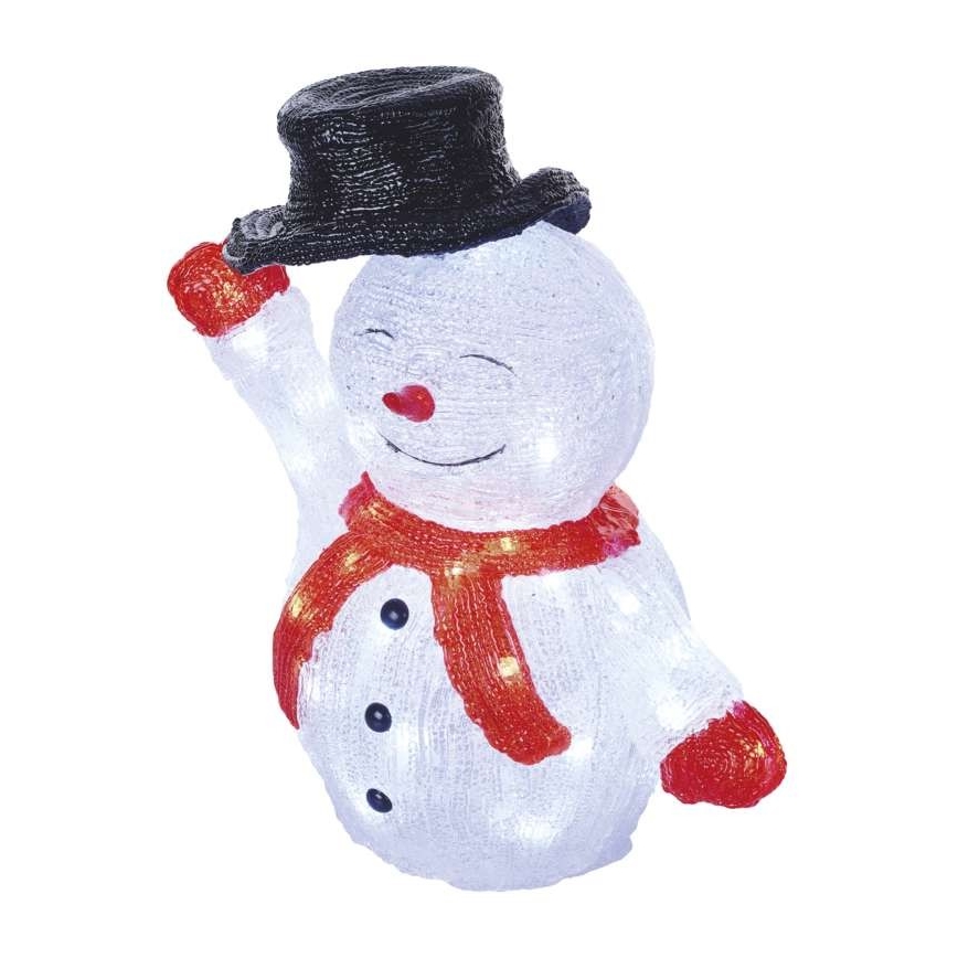 LED Kerst Decoratie voor Buiten 40xLED/2,1W/230V IP44 sneeuwpop