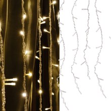 LED Kerst gordijn ESTELLA 47xLED/8 Functies 3,5 m warm wit