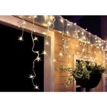 LED Kerst Lichtgordijn voor Buiten 360xLED/8 functies 15m IP44 warm wit
