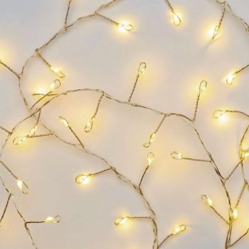 LED Kerst Lichtketting 100xLED/3xAA 2,7m warm wit