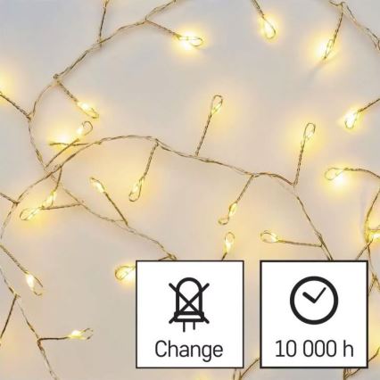 LED Kerst Lichtketting 100xLED/3xAA 2,7m warm wit