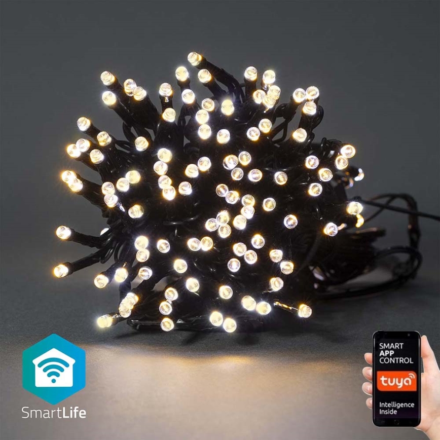 LED Kerst Lichtketting 200xLED/8 functies 25m IP65 Wi-Fi Tuya warm wit