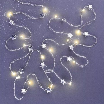 LED Kerst Lichtketting 20xLED/2xAA 2,2 m warm wit