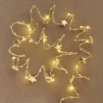 LED Kerst Lichtketting 20xLED/2xAA 2,2 m warm wit