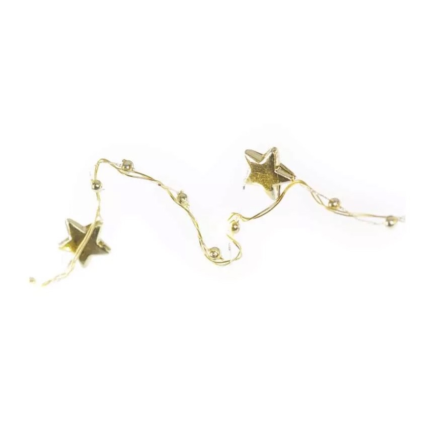 LED Kerst Lichtketting 20xLED/2xAA 2,2 m warm wit