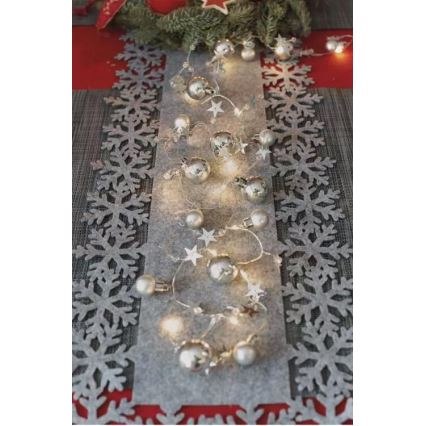 LED Kerst Lichtketting 20xLED/2xAA 2,2 m warm wit