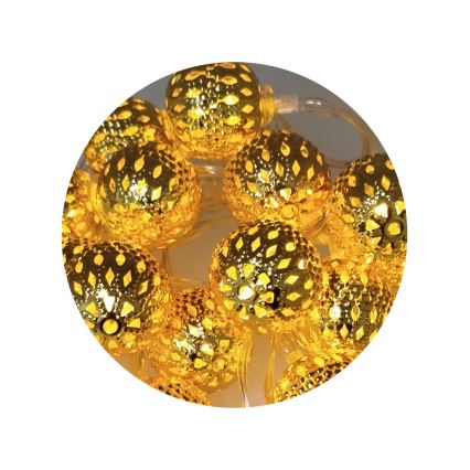 LED Kerst Lichtketting 20xLED/3xAA 2,5m warm wit