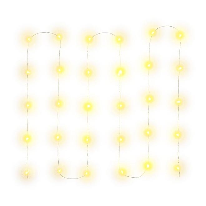 LED Kerst Lichtketting 30xLED/3xAA 3,3m warm wit