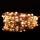 LED Kerst Lichtketting 50xLED/2 functies/3xAA 5,4m warm wit