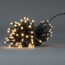 LED Kerst Lichtketting 96xLED/7 functies/3xAA 7,7m IP44 warm wit