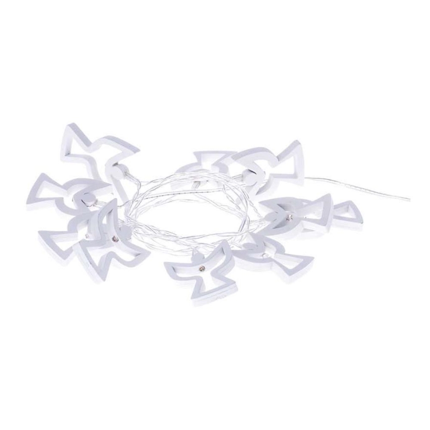 LED Kerst Lichtketting CHAIN 10xLED/2xAA 1,85m warm wit