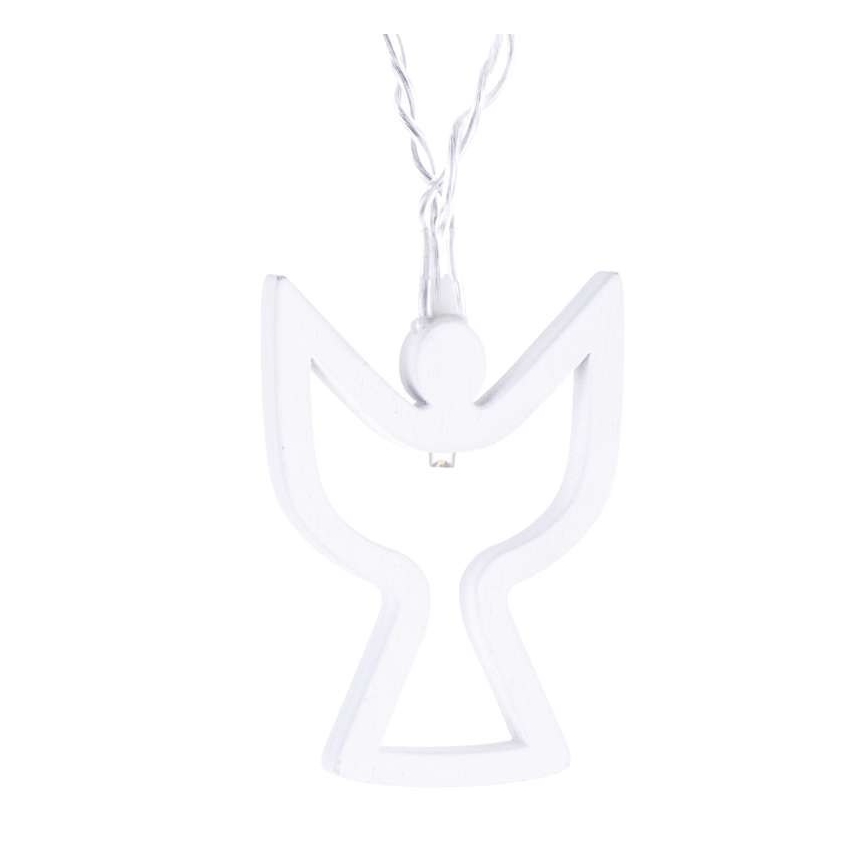 LED Kerst Lichtketting CHAIN 10xLED/2xAA 1,85m warm wit