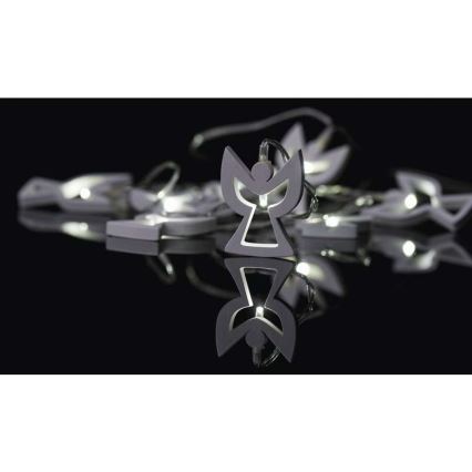 LED Kerst Lichtketting CHAIN 10xLED/2xAA 1,85m warm wit