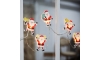 LED Kerst Lichtketting met zuignappen 6xLED/2xAA 1,2m warm wit Kerstman