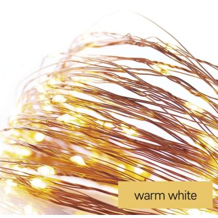 LED Kerst Lichtketting voor Buiten 100xLED/15m IP44 warm wit