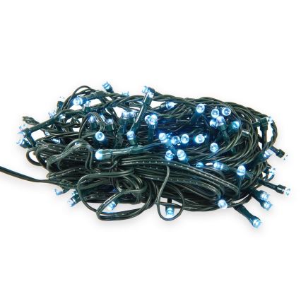 LED Kerst Lichtketting voor Buiten 100xLED/8 functies 13m IP44 dagelijks wit