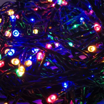 LED Kerst Lichtketting voor Buiten 100xLED/8 functies13m IP44 meerdere kleuren