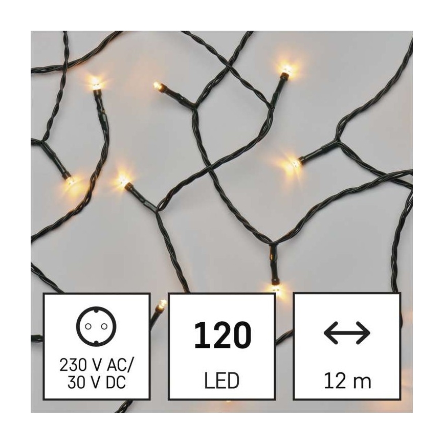 LED Kerst Lichtketting voor Buiten 120xLED/17m IP44 vintage