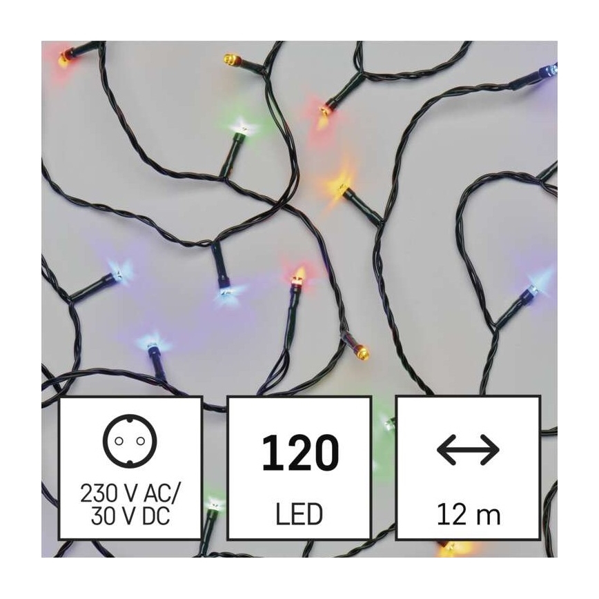 LED Kerst Lichtketting voor Buiten 120xLED/8 modi 17m IP44 meerdere kleuren