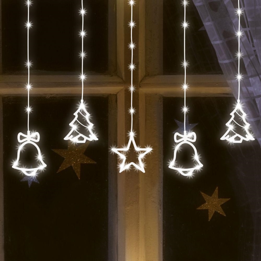 LED Kerst lichtketting voor buiten 186xLED 7m IP44 koud wit