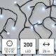 LED Kerst Lichtketting voor Buiten 200xLED/25m IP44 koud wit