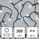 LED Kerst Lichtketting voor Buiten 200xLED/8 modi 25m IP44 koud wit