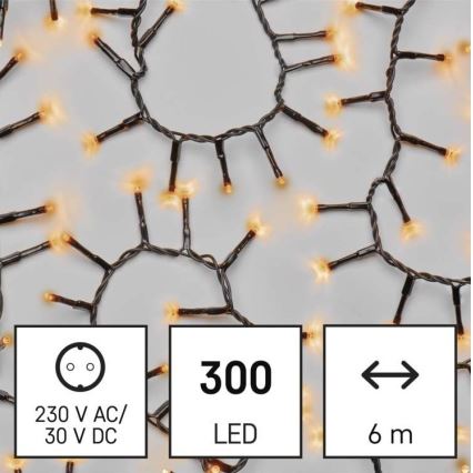 LED Kerst Lichtketting voor Buiten 300xLED/11m IP44 vintage