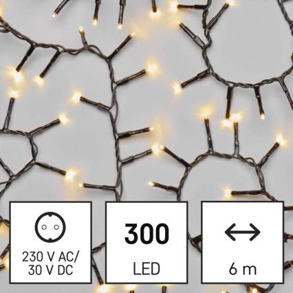 LED Kerst Lichtketting voor Buiten 300xLED/11m IP44 warm wit