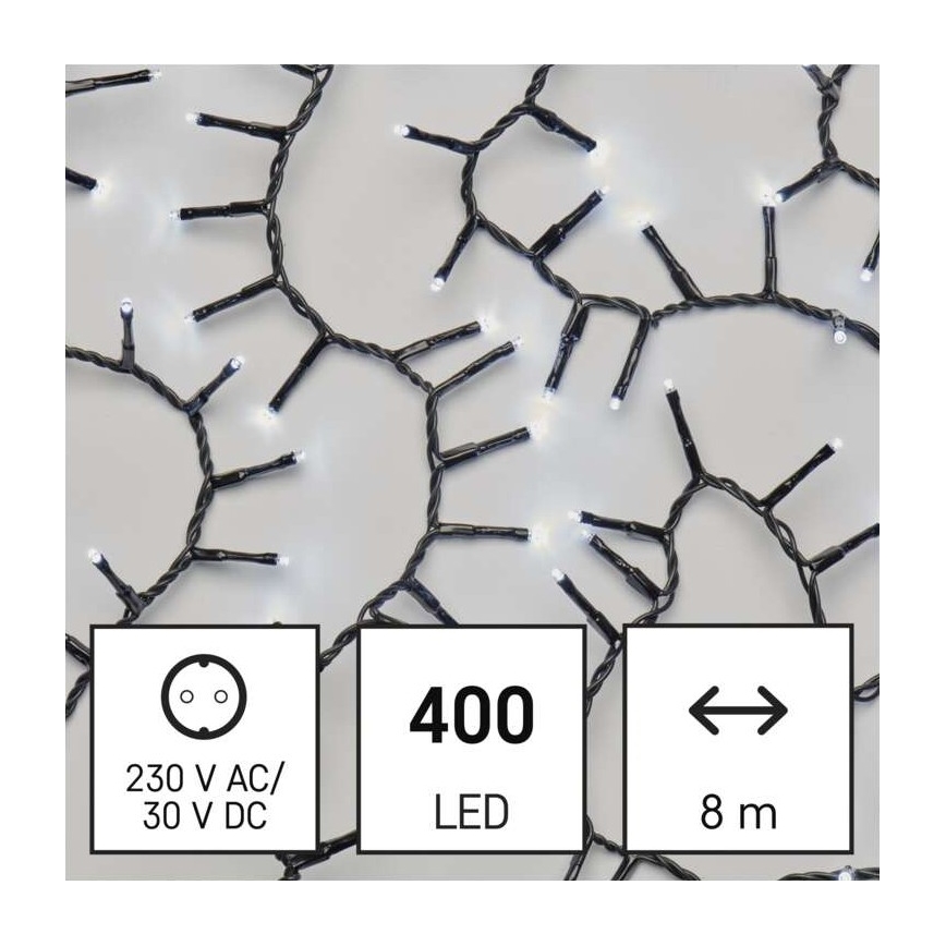 LED Kerst Lichtketting voor Buiten 400xLED/13m IP44 koud wit