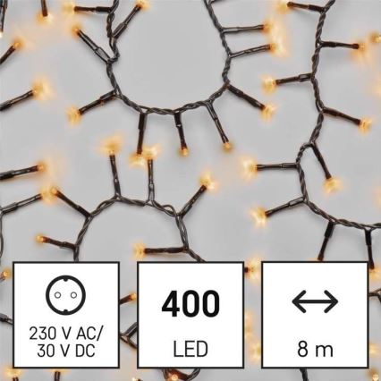 LED Kerst Lichtketting voor Buiten 400xLED/13m IP44 vintage
