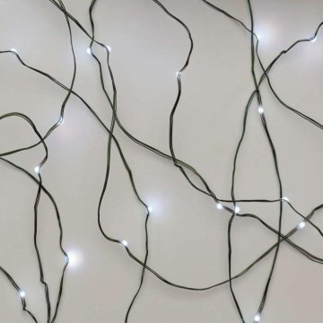 LED Kerst Lichtketting voor Buiten 40xLED 9m IP44 koud wit